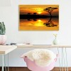 Dusk And Elephant - Full Round Diamond - 40*30cm