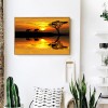 Dusk And Elephant - Full Round Diamond - 40*30cm