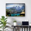 5D Ornament Diamond Kit Full Round Painting DIY Mountain Lake Drill Picture