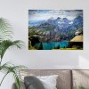 5D Ornament Diamond Kit Full Round Painting DIY Mountain Lake Drill Picture
