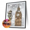 Diamond Round Full Clock Tower DIY Drill 5D Picture Painting Kit (C1615)