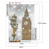 Diamond Round Full Clock Tower DIY Drill 5D Picture Painting Kit (C1615)