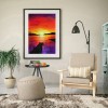 DIY Full Round Diamond Painting Sundowners Picture Rhinestone Wall Mosaic