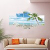 5pcs Beach - Full Round Diamond - 95x45cm