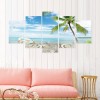 5pcs Beach - Full Round Diamond - 95x45cm