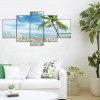 5pcs Beach - Full Round Diamond - 95x45cm