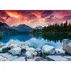 Diamond Painting Full Round Drill DIY Clear Lake Rhinestone Picture Poster