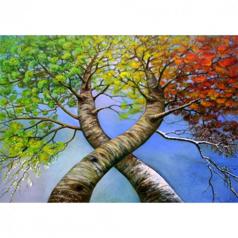 Twin Trees - Full Diamond Painting - 40x30cm