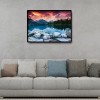 Diamond Painting Full Round Drill DIY Clear Lake Rhinestone Picture Poster