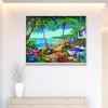 Beachs - Full Round Diamond - 50x40cm