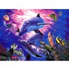 Dolphin Fish Sea Ocean - Partial Round Diamond - 30x40cm