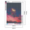 Drill Picture Mosaic Kit Full Painting 5D Moon Swing Girl Round DIY Diamond