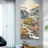 Diamond DIY Full Drill 5D Round Secluded House Mosaic Picture Kit Painting