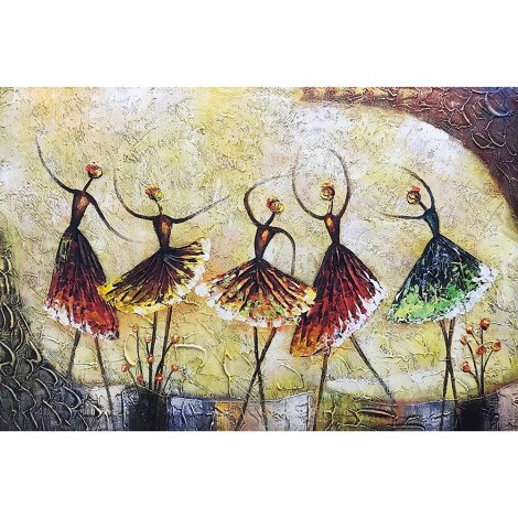 Dance  - Full Round Diamond - 40x30cm