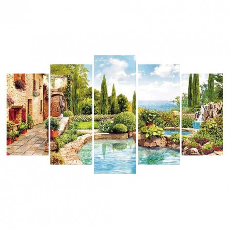 5pcs Manor - Full Round Diamond - 95x45cm