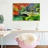 DIY Full Drill Square Diamond Painting Village Bridge Mosaic Kit (FC010)