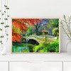 DIY Full Drill Square Diamond Painting Village Bridge Mosaic Kit (FC010)
