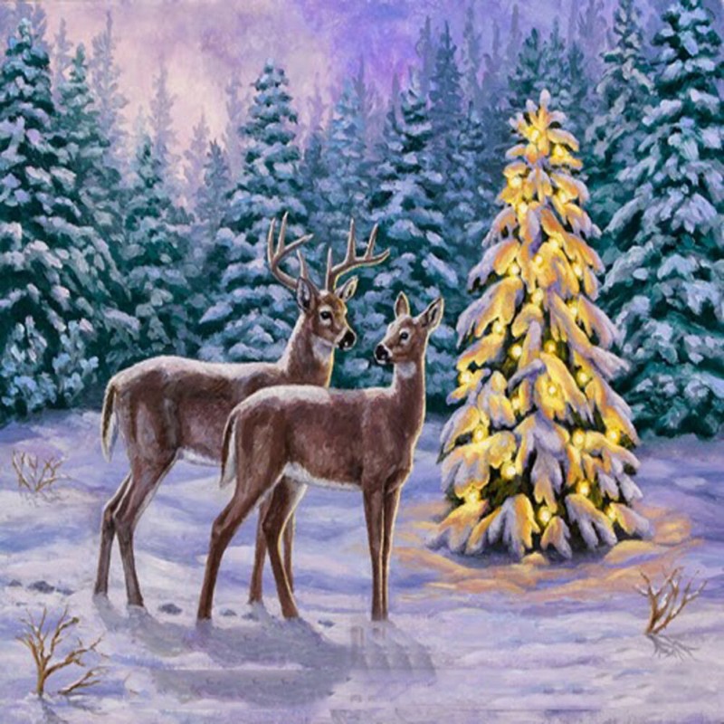 Elk Christmas Tree -...