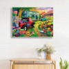 Diamond Cozy House Full Round Drill Mosaic Picture of Rhinestone (IH896)