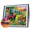 Diamond Cozy House Full Round Drill Mosaic Picture of Rhinestone (IH896)