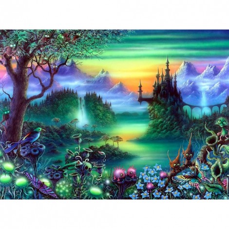 Diamond Painting Mountain Scenery Full Square Picture