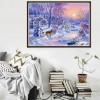 Deer in Snow  - Full Diamond Painting - 30x40cm