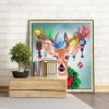 Xmas Garland Elk - Full Round Diamond - 30x30cm