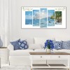 5pcs Seaside - Full Round Diamond - 95x45cm