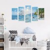 5pcs Seaside - Full Round Diamond - 95x45cm