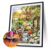 Country Cottage Xmas - Full Square Diamond - 40x50cm