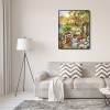Country Cottage Xmas - Full Square Diamond - 40x50cm