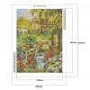 Country Cottage Xmas - Full Square Diamond - 40x50cm