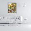 Country Cottage Xmas - Full Square Diamond - 40x50cm