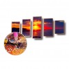 5 Panels Mountains River  - Full Round Diamond - 103x45cm