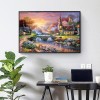 DIY Full Drill Square Diamond Painting Village Bridge Mosaic Kit (FC011)