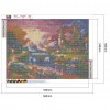 DIY Full Drill Square Diamond Painting Village Bridge Mosaic Kit (FC011)