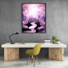 Cherry Blossom Bridge - Full Round Diamond - 30x40cm
