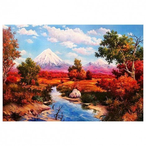 Colored Landscape - Full Diamond Painting - 40x30cm