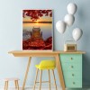 Fallen Leaves Plank Road  - Full Round Diamond Painting - 30x40cm