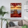 Fallen Leaves Plank Road  - Full Round Diamond Painting - 30x40cm