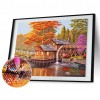 Wood House Waterwheel - Full Round Diamond - 50x40cm
