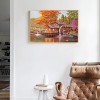 Wood House Waterwheel - Full Round Diamond - 50x40cm