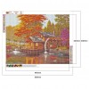 Wood House Waterwheel - Full Round Diamond - 50x40cm