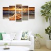 5pcs Seaside Sunset - Full Round Diamond - 95x45cm