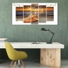 5pcs Seaside Sunset - Full Round Diamond - 95x45cm