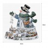 Xmas Snowman - Partial Round Diamond - 30x30cm
