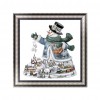 Xmas Snowman - Partial Round Diamond - 30x30cm