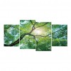 4pcs Big Tree - Full Round Diamond - 80x40cm