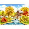 Autumn scenery-Full Round Diamond - 40x30cm