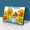 Autumn scenery-Full Round Diamond - 40x30cm